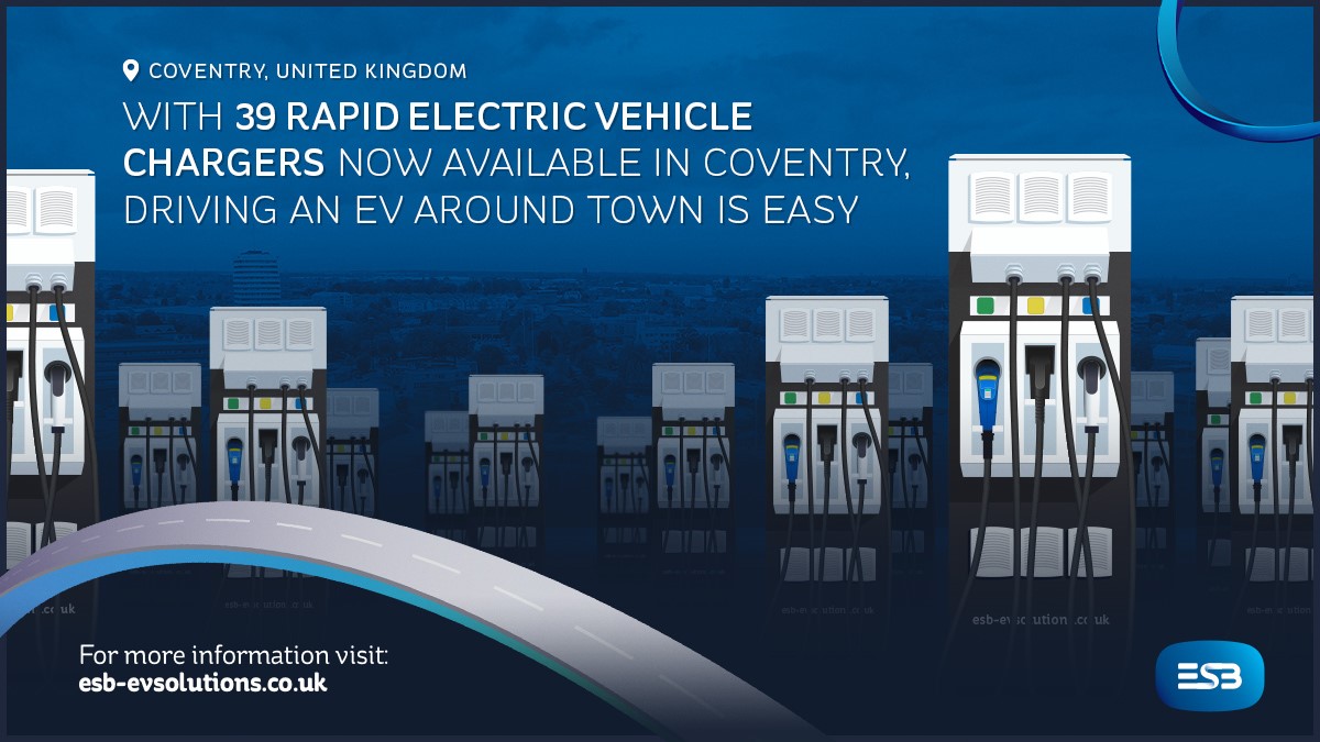 39 Rapid Chargers in Coventry