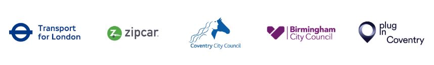 Transport for London, Zipcar, Coventry City Council, Birmingham City Council, Plug In Coventry
